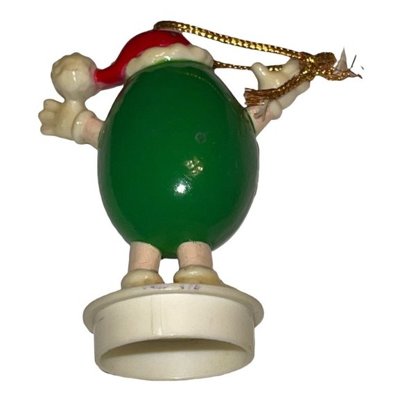 Vintage 1988 M&M's Peanut Candy Tube Topper Ornament - Picture 9 of 11